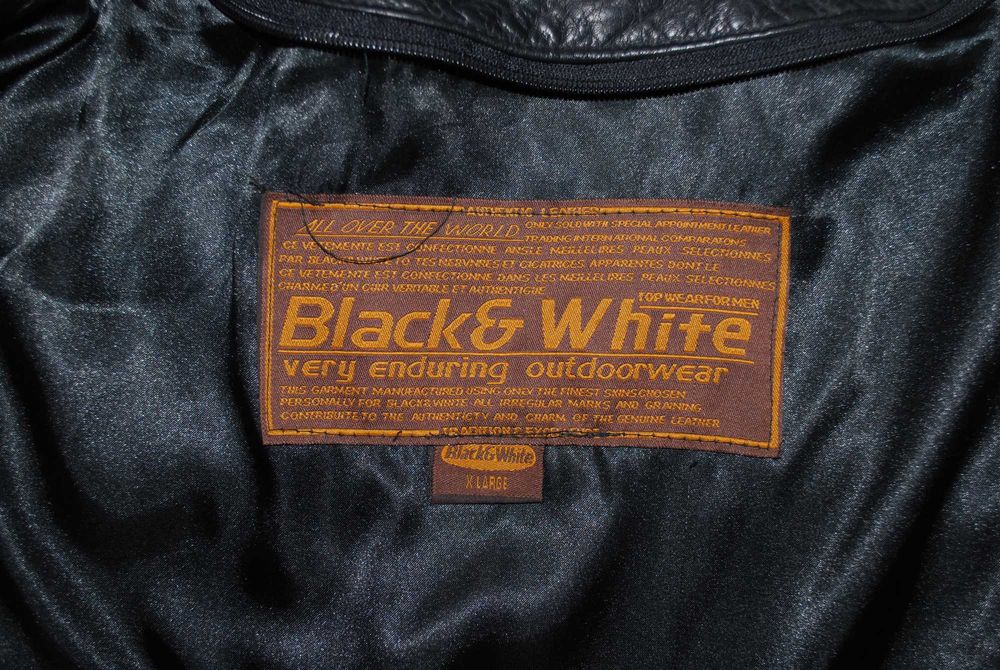 Haina piele Black&White, marime mare 56-58 (XL)