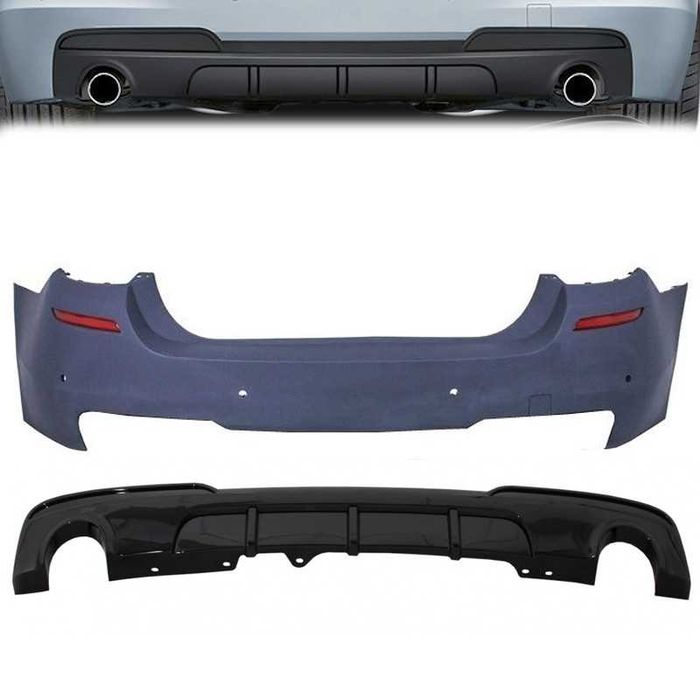 Задна M Performance 535 дизайн броня за BMW F10 (2010-2017)