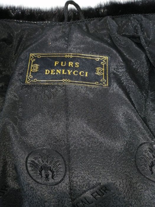 шуба норковая черная