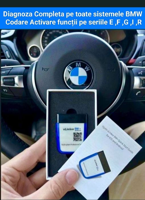 Vlinker Bluetooth 4.0 Dual iOS si Android Bimmer Code BMW codare activ