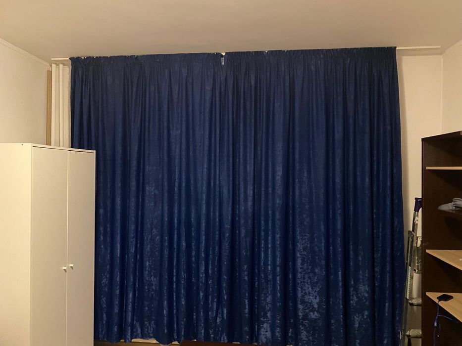 Perdele+ draperii blackout albastre