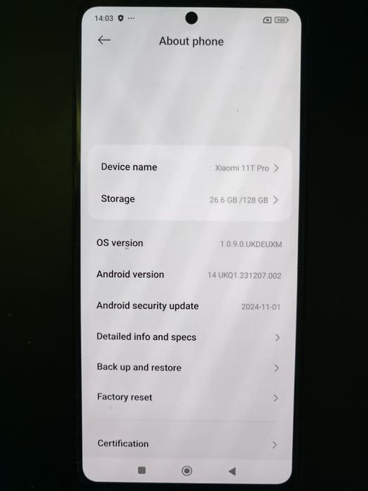 Xiaomi 11T PRO 128GB