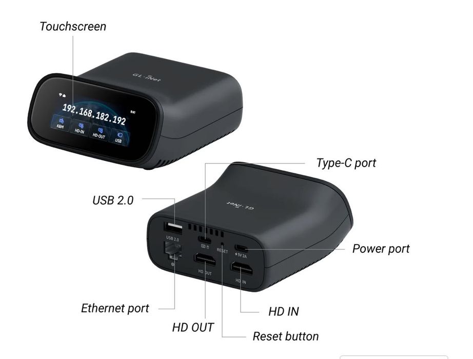 GL.iNet Comet Pro (GL-RM10) Remote KVM over Wi-Fi