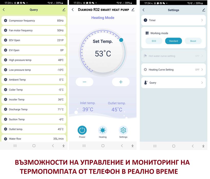 12.2KW МОНОФАЗНА ТЕРМОПОМПА VITO Diamond Therm-до 60 градуса,клас А+++