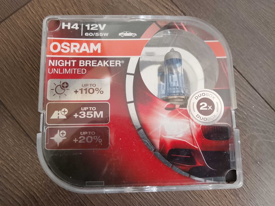Becuri Osram H4,12v,night breaker unlimited