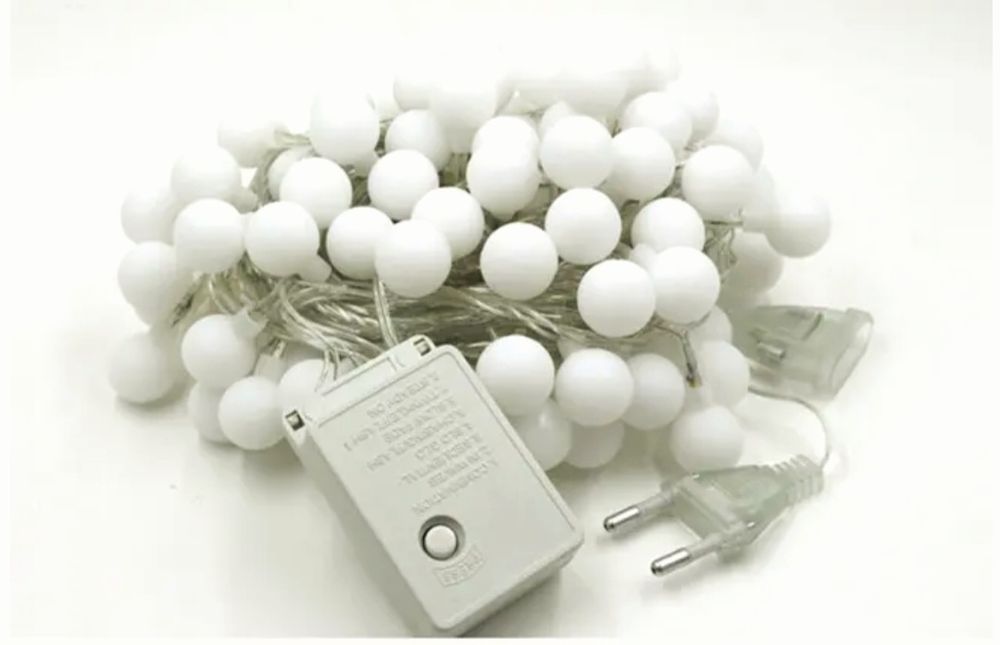 Гирлянда лампочки белые