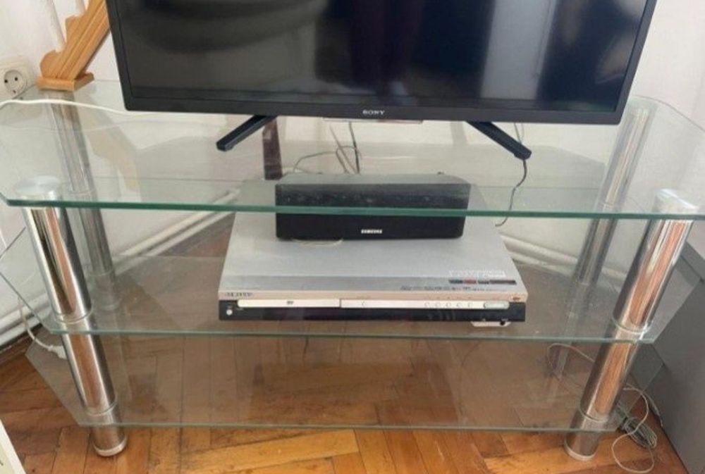 Masă sticlă groasă.Comoda TV