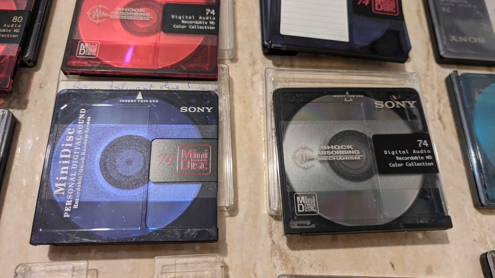 Minidiscuri Sony, TDK etc, pachete a cate 10 bucati pentru inregistrat