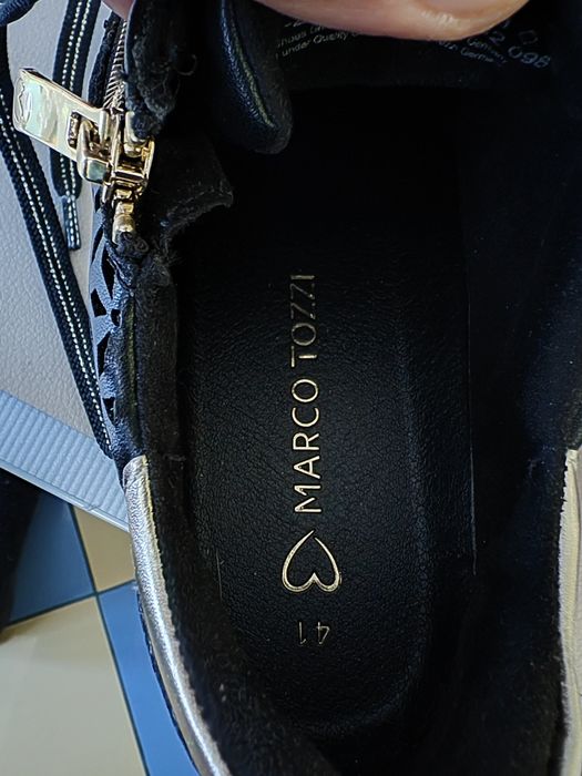 Marco Tozzi lether strap-Sneakers