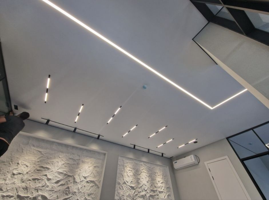 Натяжные потолки 1800 тг