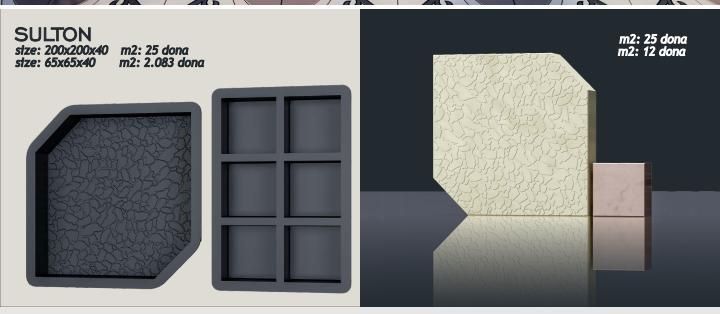 Брусчатка/форма для брусчатки/брусчатка колиплар/пластик/тротуар форма