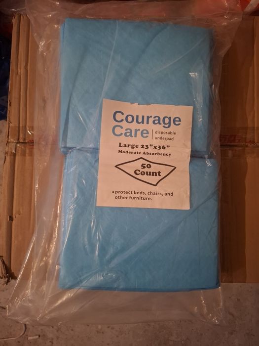 Пелёнки одноразовые, непромокаемые, мягкие, новые, размер 60х90см, США