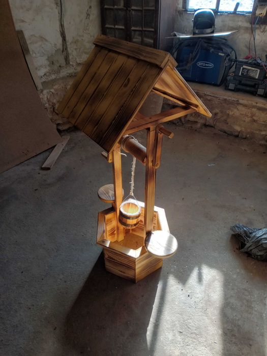 (10% отстъпка) Декоративен геран, кладенец, декорация за дома