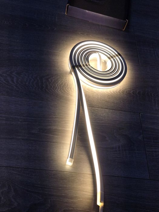 Bandă LED Neon 5m, Alb Cald 3000K, Impermeabilă IP65