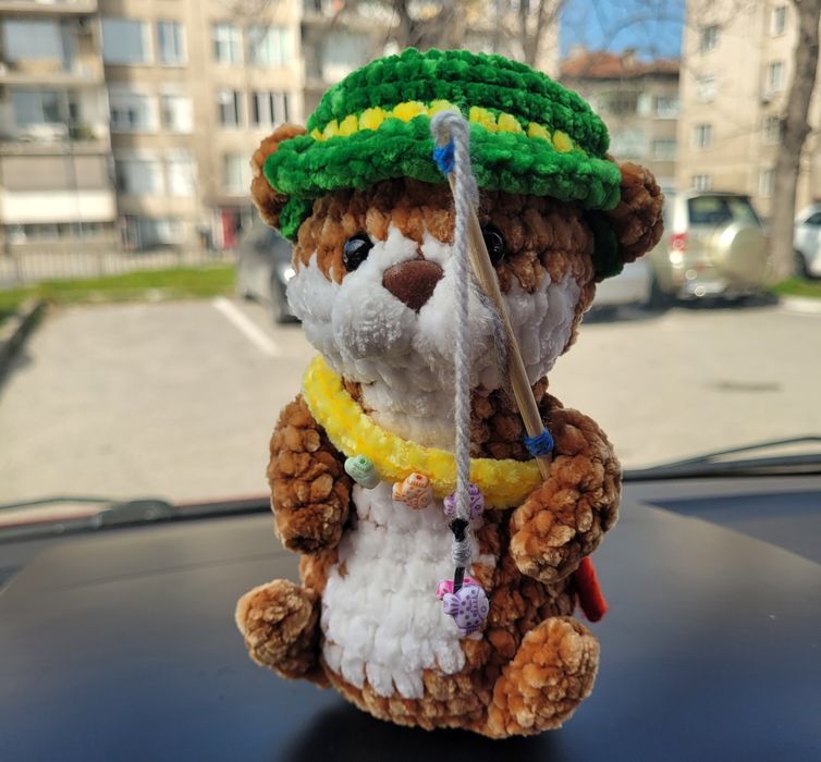 Плетени играчки меченце и панда