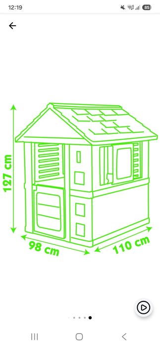 Casuta pentru copii Smoby Nature Playhouse