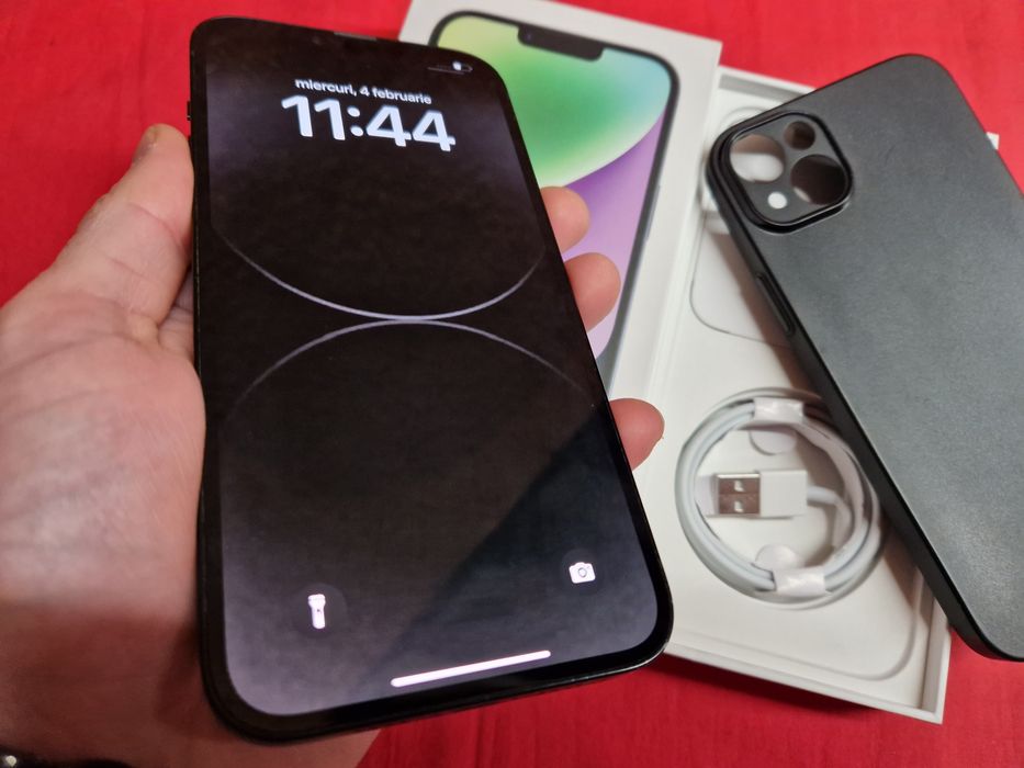 -Iphone 14 Plus, ca Nou, 128Gb, 6Ram, Natural Titanium, ireprosabil, b