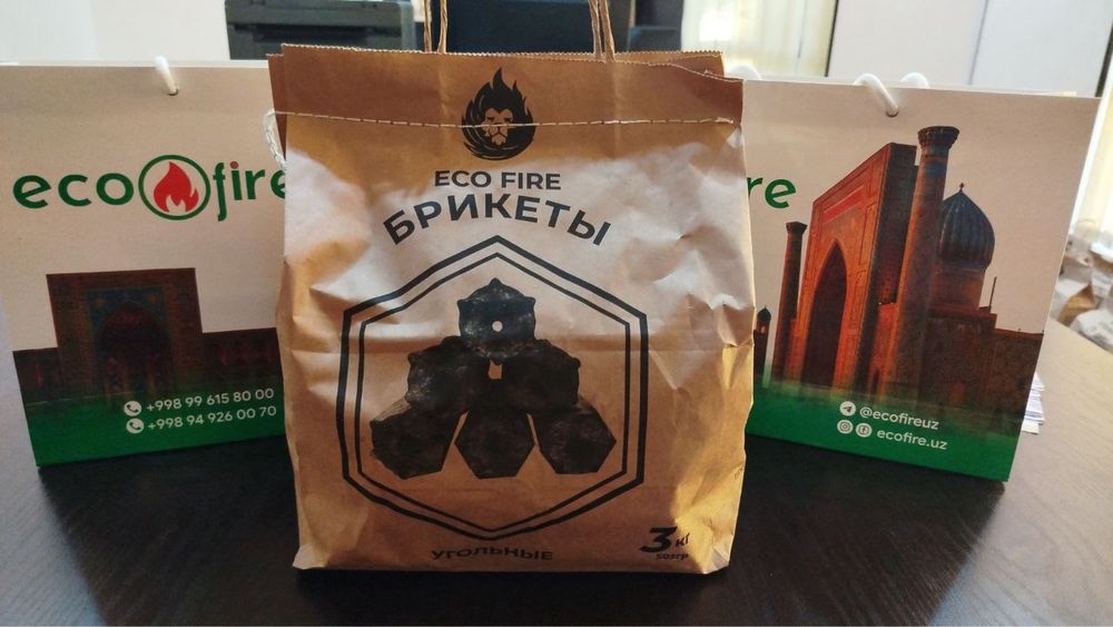 В наличии угольные а так же древестные брикеты.