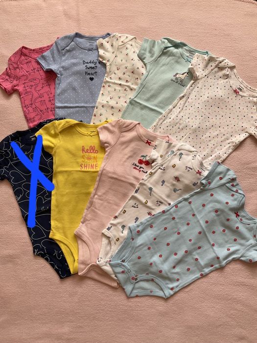 Боди для девочки на 6, 9, 12, 18, 24 месяцев-