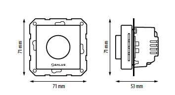 Електронен регулатор на температурата Salus за монтаж в рамка