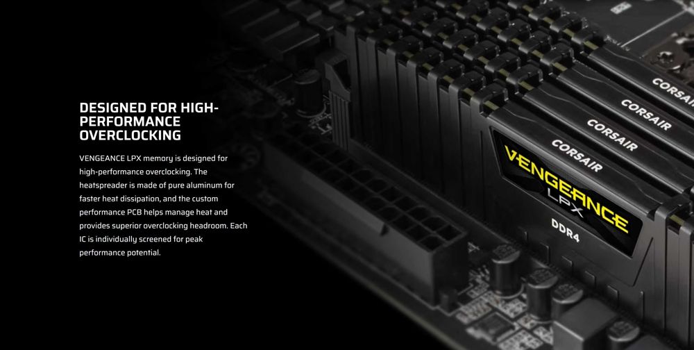 RAM 16GB 4x4gb RAM Corsair Vengeance LPX 2133Mhz DDR4 за компютър