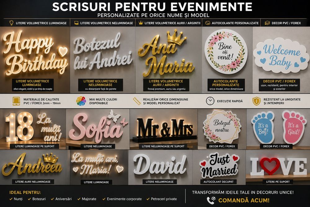 Scrisuri pt evenimente