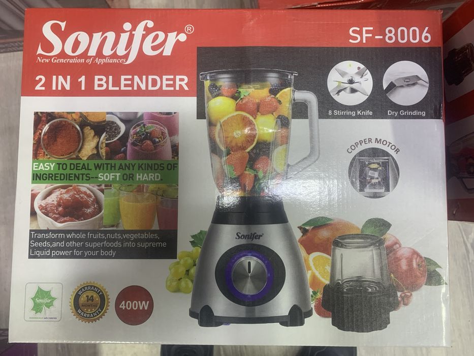 Sonifer blender 1 yil kafolat.