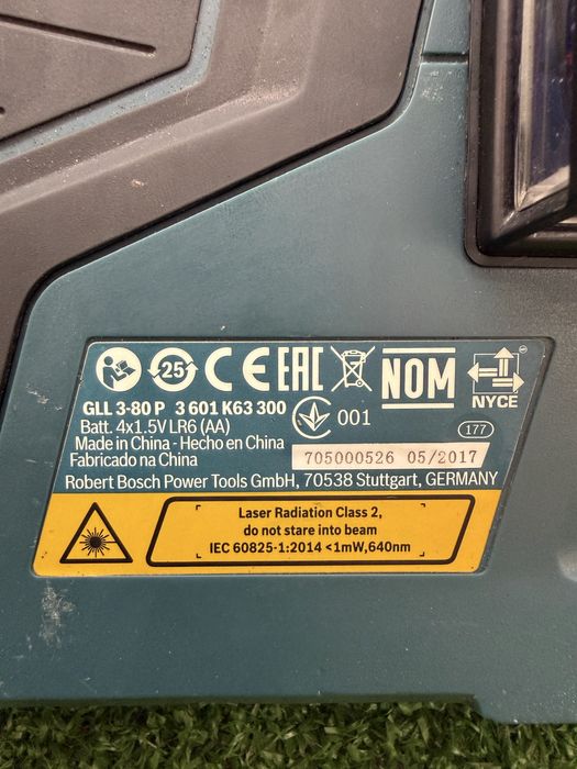 Лазерен нивелир Bosch GLL 3-80 P