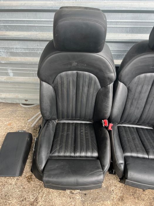 Салон за Ауди AUDI A7 Sline черен кожа електрически подгрев ном 856