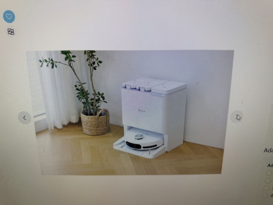 Aspirator Robot in Garantie EZVIZ RS20 Pro stare Noua, autonomie 220 min Wi-Fi, functie mop
