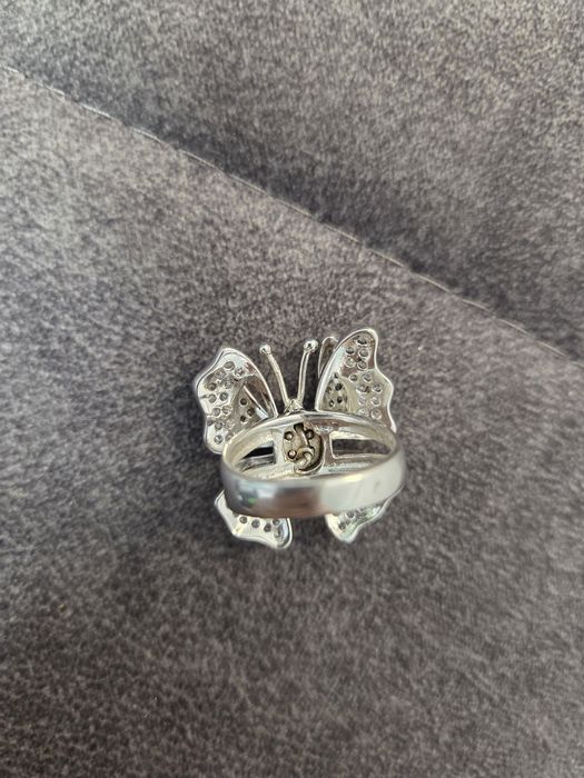 Inel argint 925 model fluture 51.5