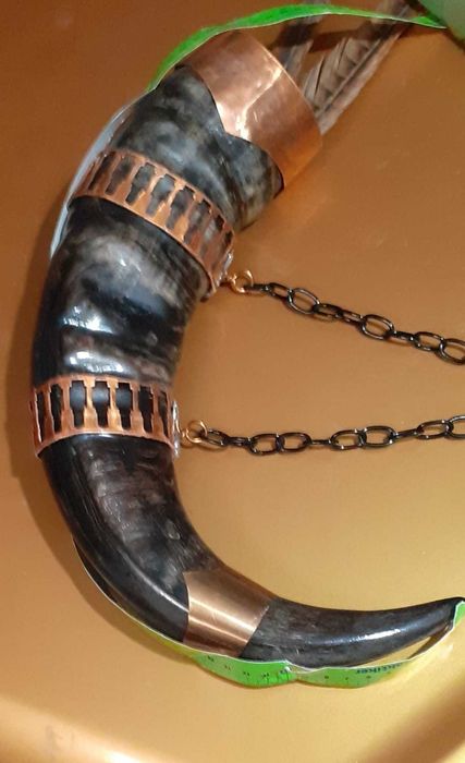 Биволски рог с меден обков