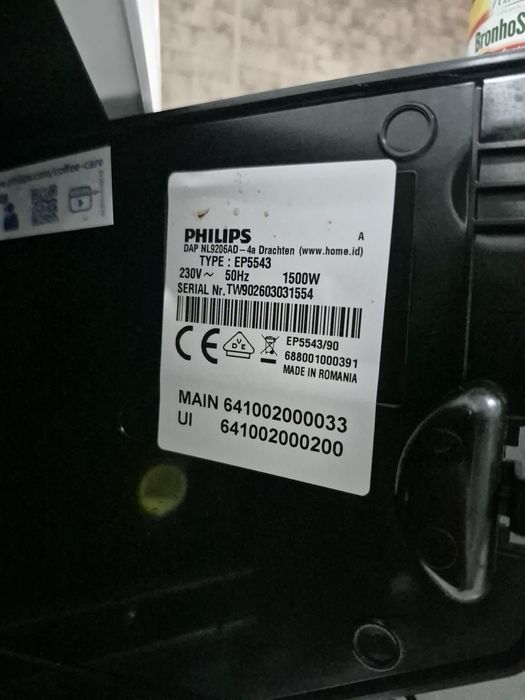 Espressor Philips 5500 LatteGo, aproape nou, garantie, folosit 2 luni