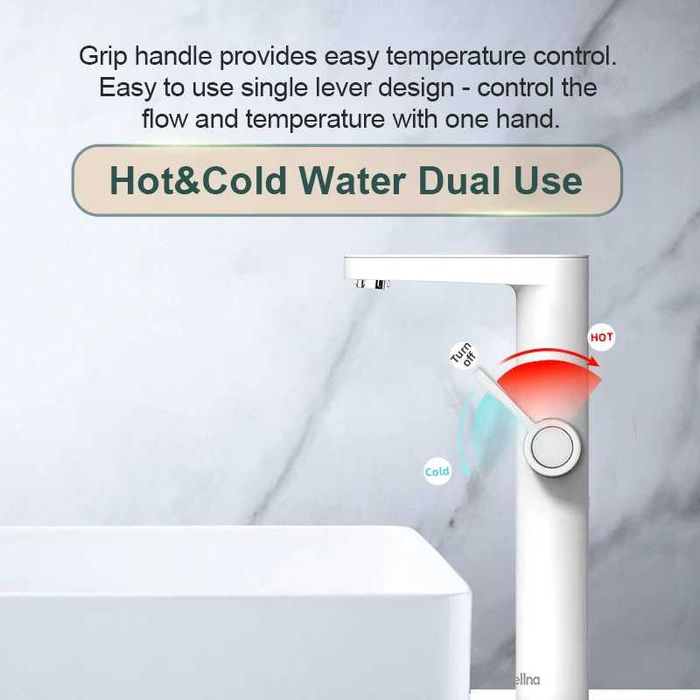 Проточен смесител с нагревател Briwellna BP23-White