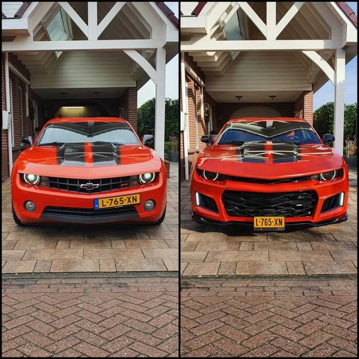 Предна броня ZL1 стил за Chevrolet Camaro 10-15 с визията след 2016-