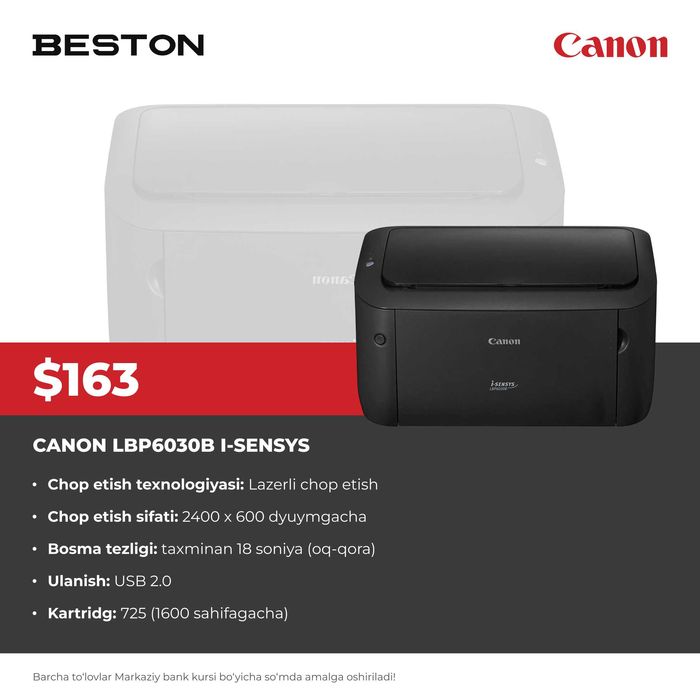 Printer Canon LBP6030 I-sensys