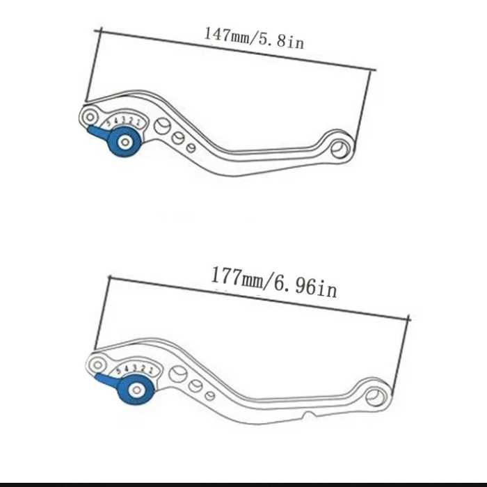 Универсални алуминиеви спортни ръчки за съединител и спирачка 5 цвята