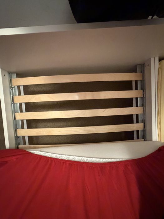 Set 2 paturi single 90x200 + saltele + somiere incluse