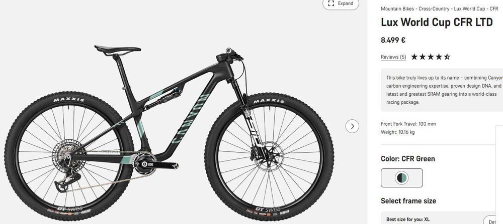 Vand set frane MTB SRAM Level Ultimate Stealth ca noi