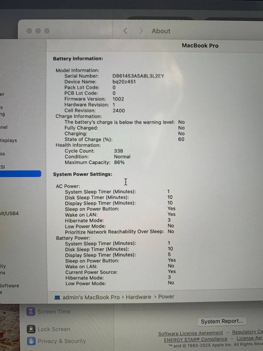 Macbook pro m1 8/256