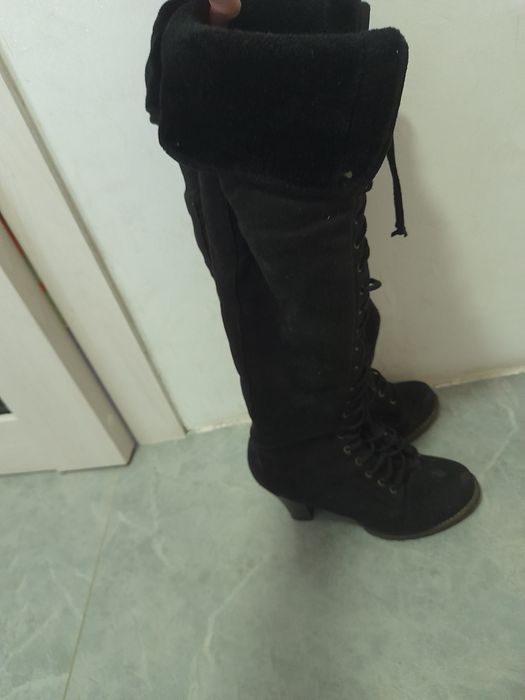 Продам сапоги замша