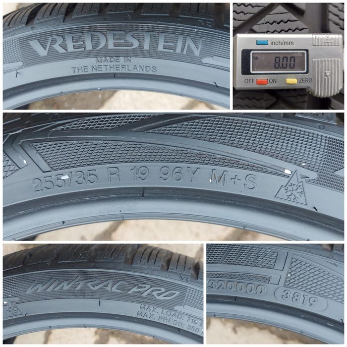 O bucată 255/35 R19 M+S iarnă - una Pirelli Bridgestone Vredestein