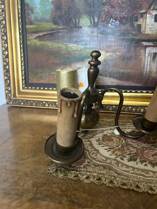 DN965 Consola aplica cu 2 brate bronz 19*20