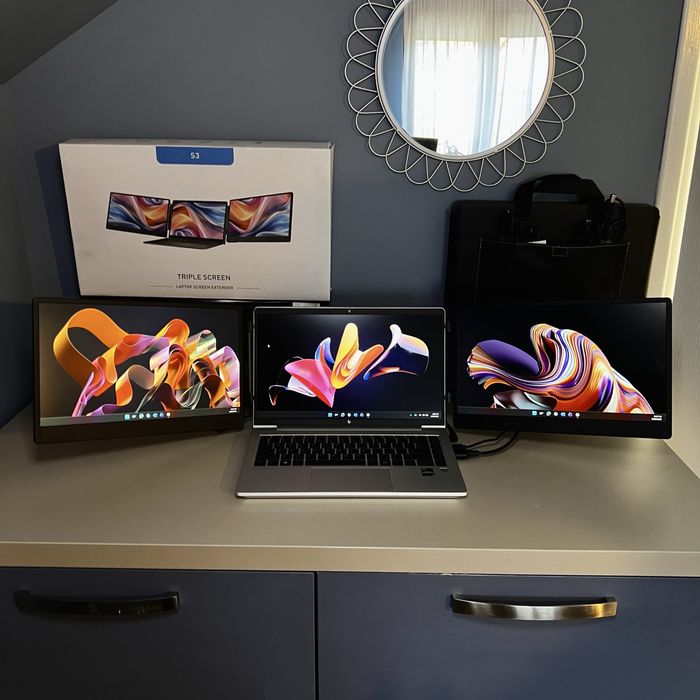 Monitor Portabil Dual Screen 14” Inch FHD 16:9 TeamGee S3