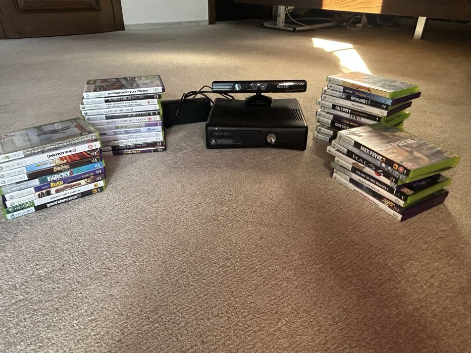 Xbox 360+ senzor kinect+ 41 jocuri