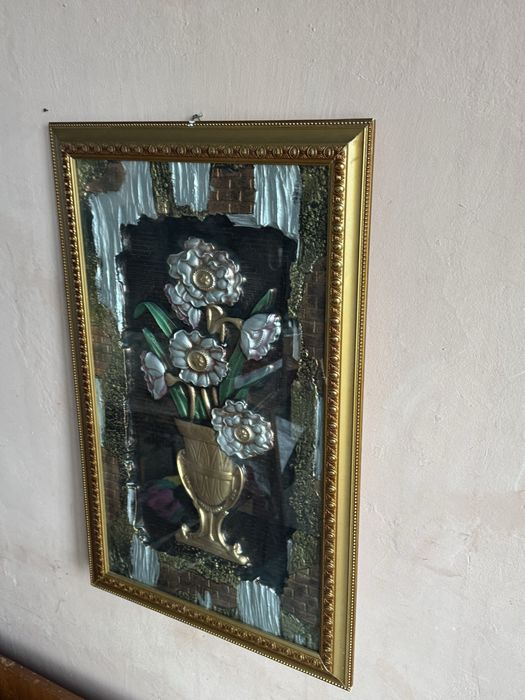 3D картина ваза с цветя