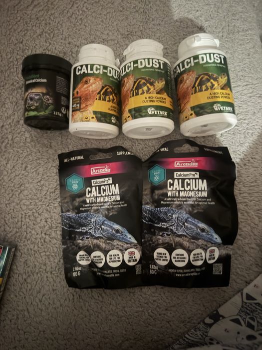 set calciu+vitamine reptile