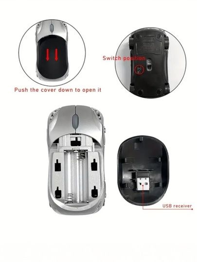 Беспроводные мышки в виде машинок