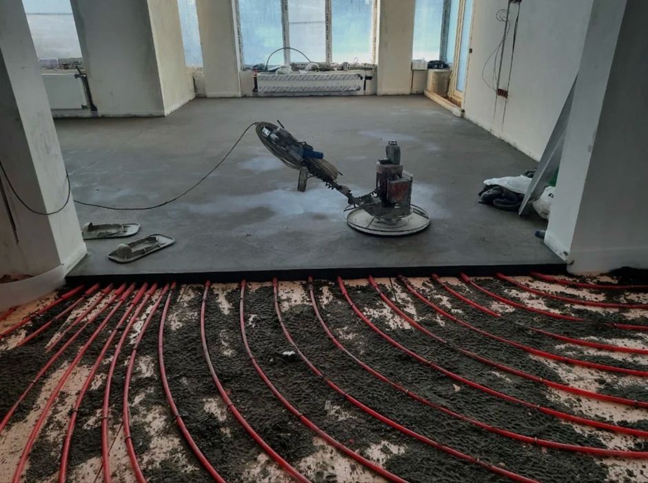Полусухая стяжка пола