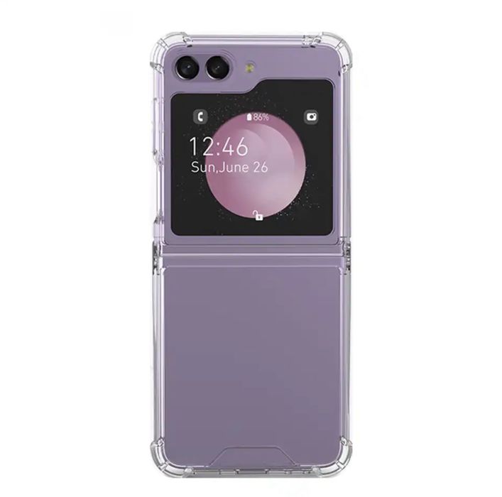 Husa Anti Soc Margine Silicon Spate Plastic Samsung Z FLIP 2 3 4 5 6